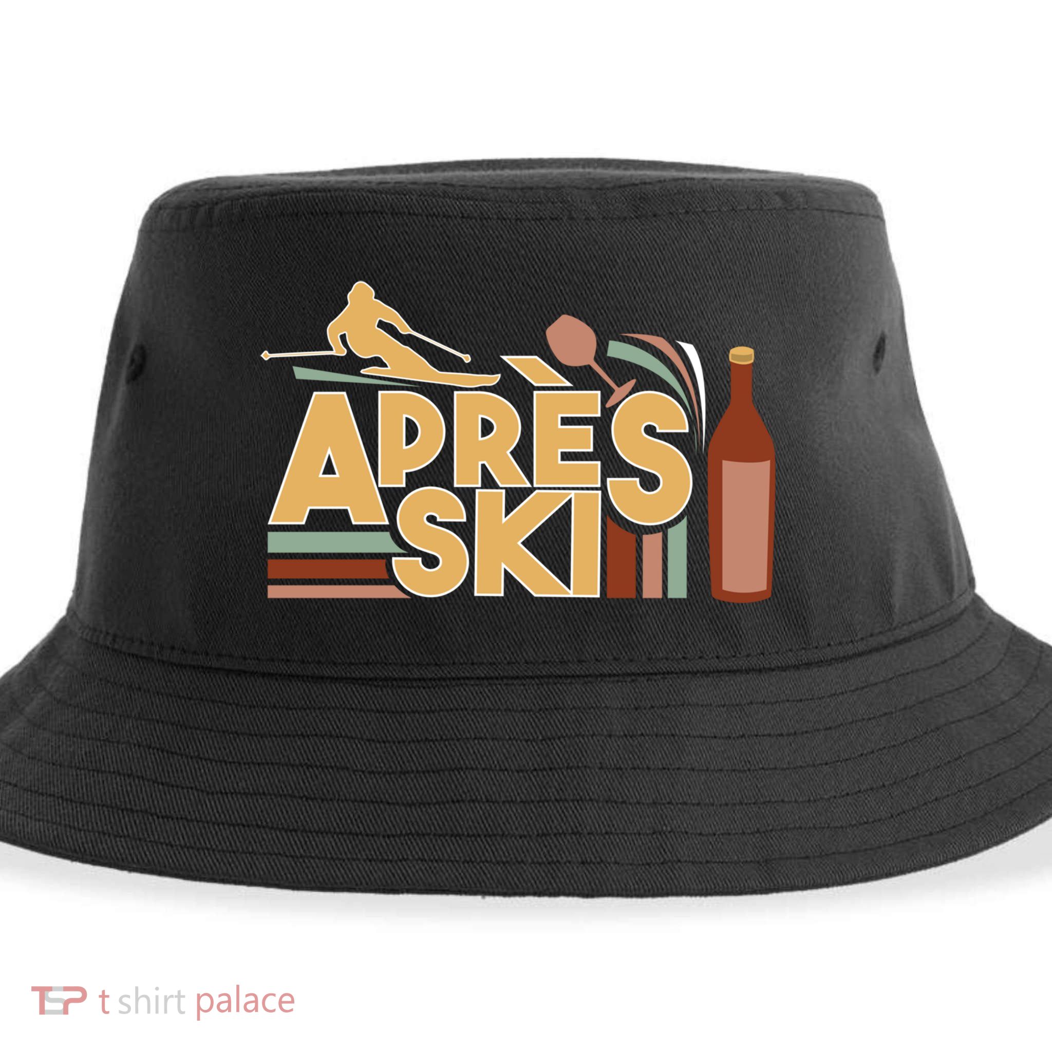 Apres Ski Retro Vintage Style Party Outfit Great Gift Sustainable Bucket Hat