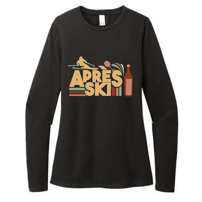 Apres Ski Retro Vintage Style Party Outfit Great Gift Womens CVC Long Sleeve Shirt