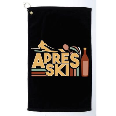 Apres Ski Retro Vintage Style Party Outfit Great Gift Platinum Collection Golf Towel