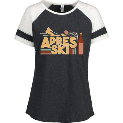 Apres Ski Retro Vintage Style Party Outfit Great Gift Enza Ladies Jersey Colorblock Tee