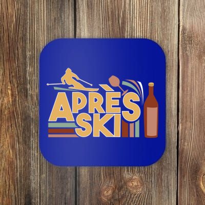 Apres Ski Retro Vintage Style Party Outfit Great Gift Coaster