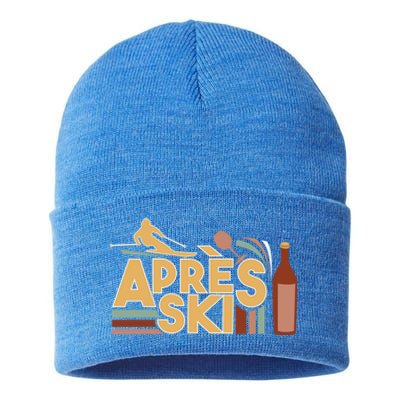 Apres Ski Retro Vintage Style Party Outfit Great Gift Sustainable Knit Beanie