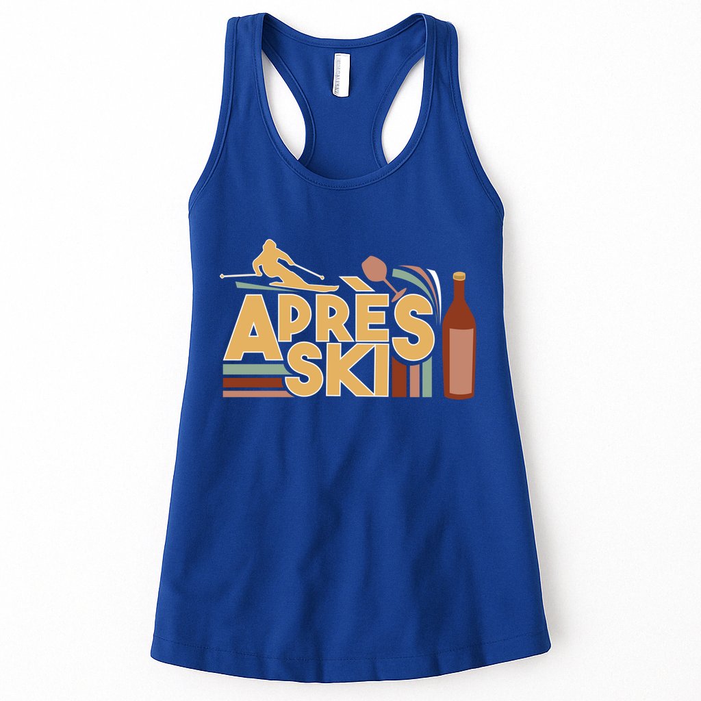 Apres Ski Retro Vintage Style Party Outfit Great Gift Womens Tank Top