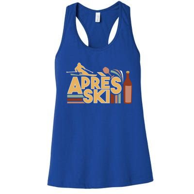 Apres Ski Retro Vintage Style Party Outfit Great Gift Women's Racerback Tank