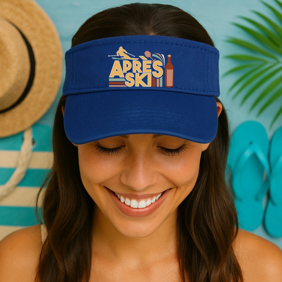 Apres Ski Retro Vintage Style Party Outfit Great Gift Visor