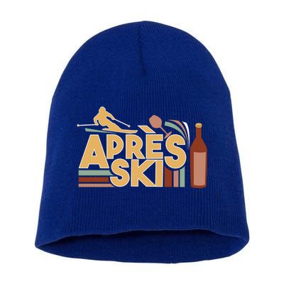 Apres Ski Retro Vintage Style Party Outfit Great Gift Short Acrylic Beanie