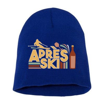 Apres Ski Retro Vintage Style Party Outfit Great Gift Short Acrylic Beanie