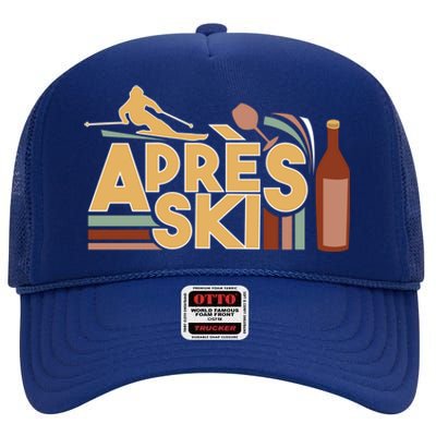 Apres Ski Retro Vintage Style Party Outfit Great Gift High Crown Mesh Back Trucker Hat