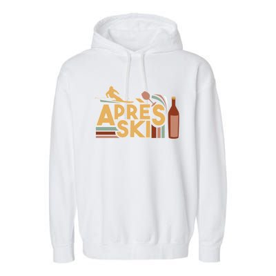 Apres Ski Retro Vintage Style Party Outfit Great Gift Garment-Dyed Fleece Hoodie