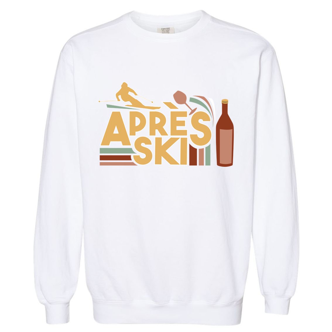 Apres Ski Retro Vintage Style Party Outfit Great Gift Garment-Dyed Sweatshirt