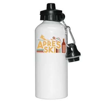 Apres Ski Retro Vintage Style Party Outfit Great Gift Aluminum Water Bottle