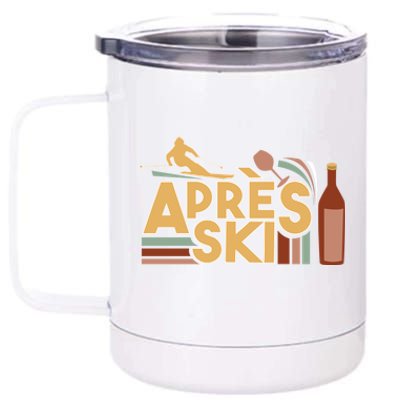 Apres Ski Retro Vintage Style Party Outfit Great Gift 12 oz Stainless Steel Tumbler Cup