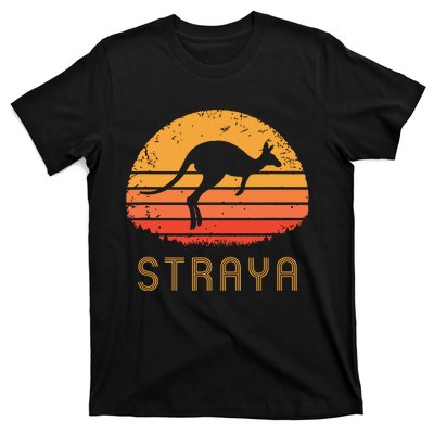 Australia Straya Retro Gift Vintage Kangaroo Outback Aussie T-Shirt