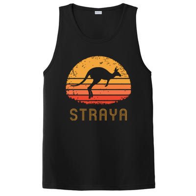 Australia Straya Retro Gift Vintage Kangaroo Outback Aussie PosiCharge Competitor Tank