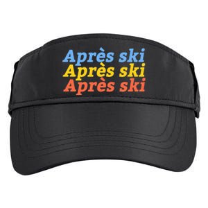 Apres Ski Retro Winter Vacation Adult Drive Performance Visor