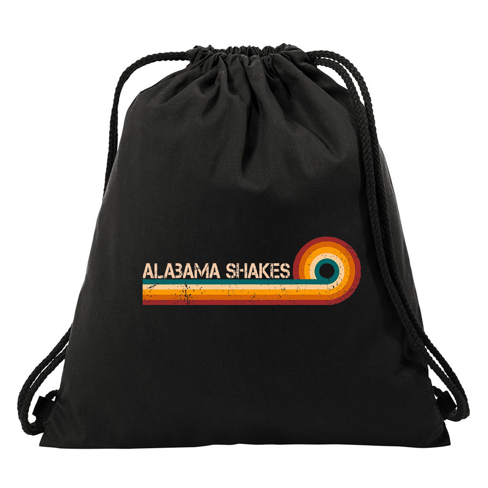 Alabama Shakes Retro Stripes Musician Vintage Drawstring Bag