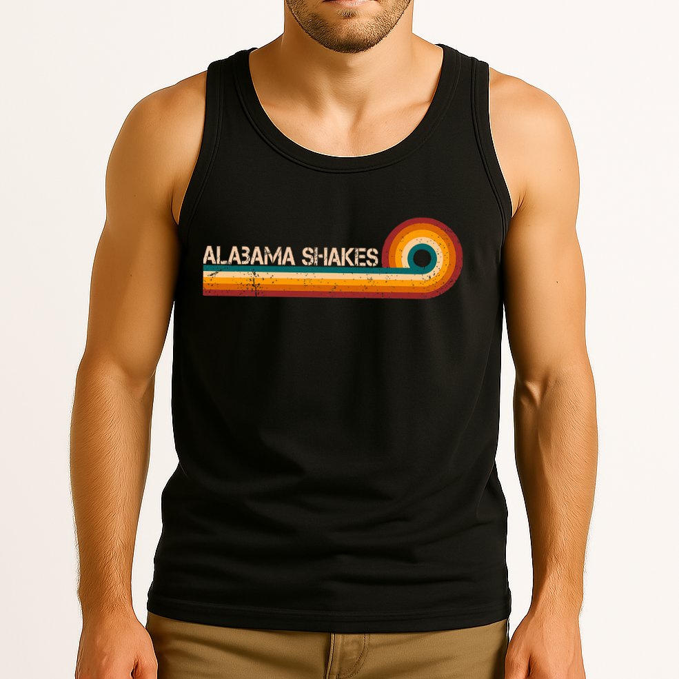 Alabama Shakes Retro Stripes Musician Vintage Tank Top