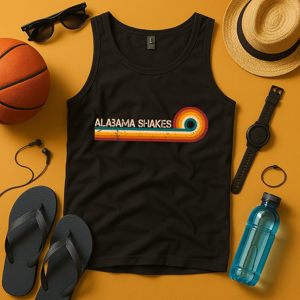 Alabama Shakes Retro Stripes Musician Vintage Tank Top