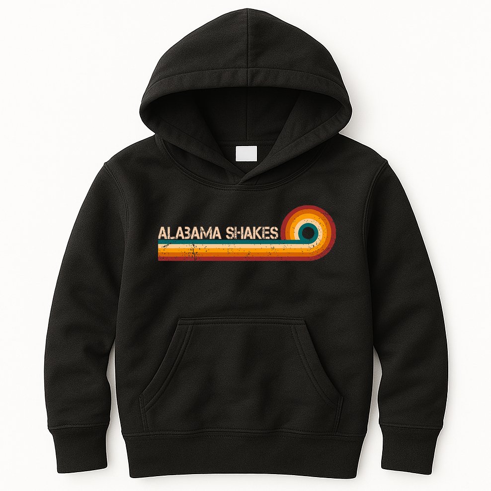 Alabama Shakes Retro Stripes Musician Vintage Kids Hoodie