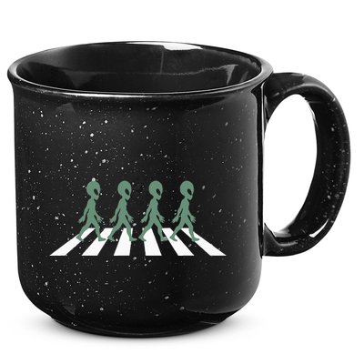 Alien Silhouette Road I Aliens Ufo Area 51 Roswell 15oz Campfire Ceramic Mug