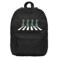 Alien Silhouette Road I Aliens Ufo Area 51 Roswell 16 in Basic Backpack