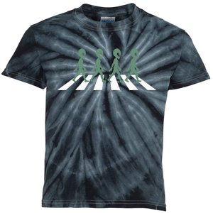 Alien Silhouette Road I Aliens Ufo Area 51 Roswell Kids Tie-Dye T-Shirt