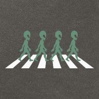 Alien Silhouette Road I Aliens Ufo Area 51 Roswell Cotton Canvas Backpack