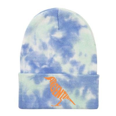 Argentina Star Retro Vintage Argentinian Tie Dye 12in Knit Beanie