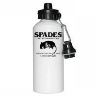 Aciano Spades Rat Exterminators We DonT Let Em Get Away Aluminum Water Bottle