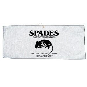 Aciano Spades Rat Exterminators We DonT Let Em Get Away Large Microfiber Waffle Golf Towel