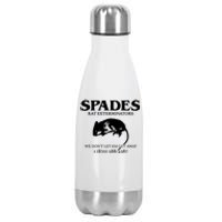 Aciano Spades Rat Exterminators We DonT Let Em Get Away Stainless Steel Insulated Water Bottle