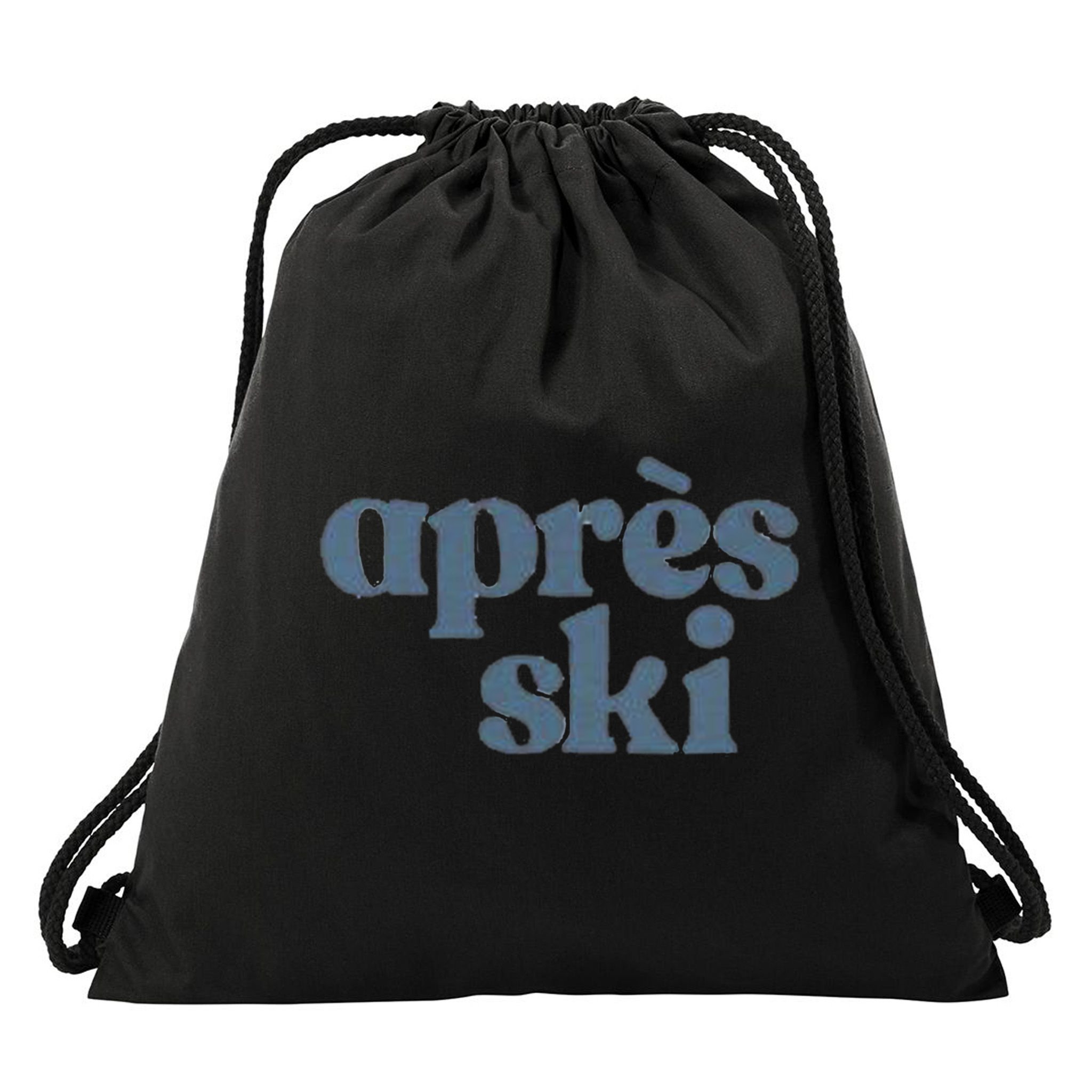 Après Ski Retro Winter Sports Funny Gift Drawstring Bag