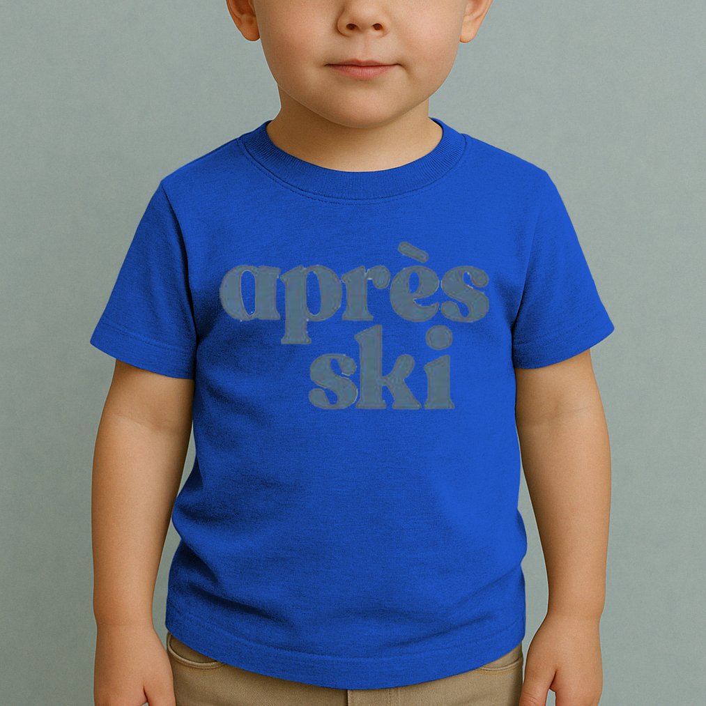 Après Ski Retro Winter Sports Funny Gift Toddler T-Shirt