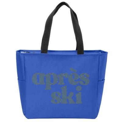 Après Ski Retro Winter Sports Funny Gift Zip Tote Bag