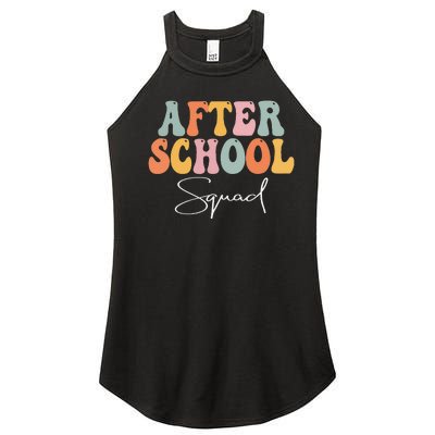 After School Squad Retro Groovy Vintage First Day Of School Women’s Perfect Tri Rocker Tank