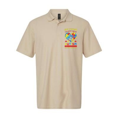 Autism Social Skills Autistic Puzzle Piece Stop Hand Gift Softstyle Adult Sport Polo