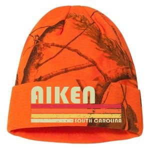 Aiken Sc South Carolina Funny City Home Roots Gift Retro 80s Kati Licensed 12" Camo Beanie