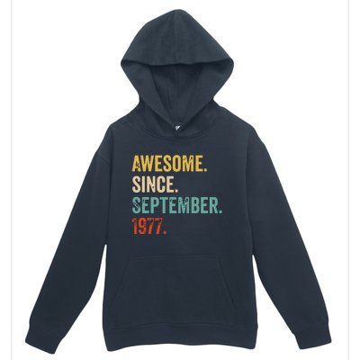 Awesome Since September 1977 42nd Birthday Gift 42 Yrs Old 1 Urban Pullover Hoodie