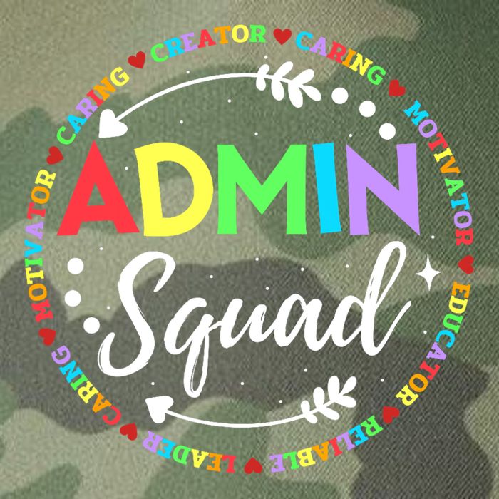 Admin Squad School Assistant Principal Administrator Crew Legacy Tie Dye Trucker Hat