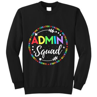 Admin Squad School Assistant Principal Administrator Crew Sweatshirt