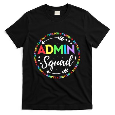Admin Squad School Assistant Principal Administrator Crew T-Shirt