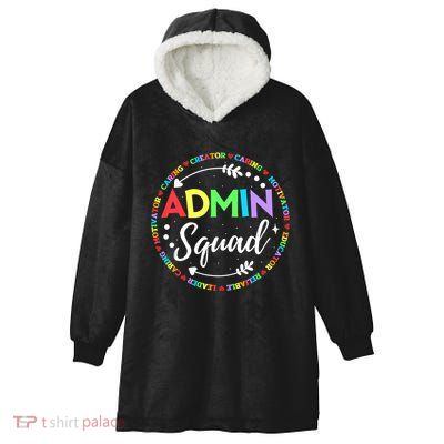 Admin Squad School Assistant Principal Administrator Crew Hooded Wearable Blanket