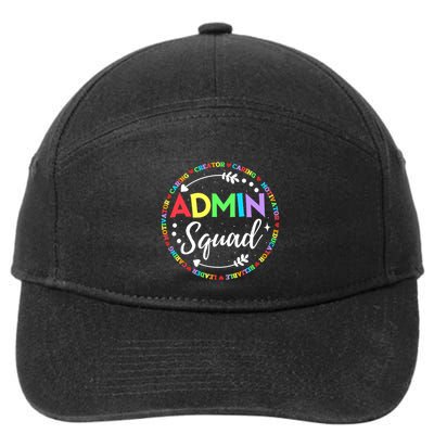 Admin Squad School Assistant Principal Administrator Crew 7-Panel Snapback Hat