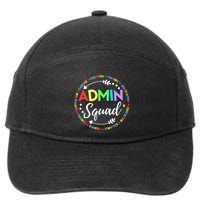Admin Squad School Assistant Principal Administrator Crew 7-Panel Snapback Hat