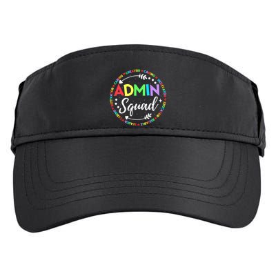 Admin Squad School Assistant Principal Administrator Crew Adult Drive Performance Visor