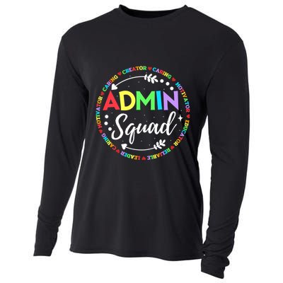Admin Squad School Assistant Principal Administrator Crew Cooling Performance Long Sleeve Crew