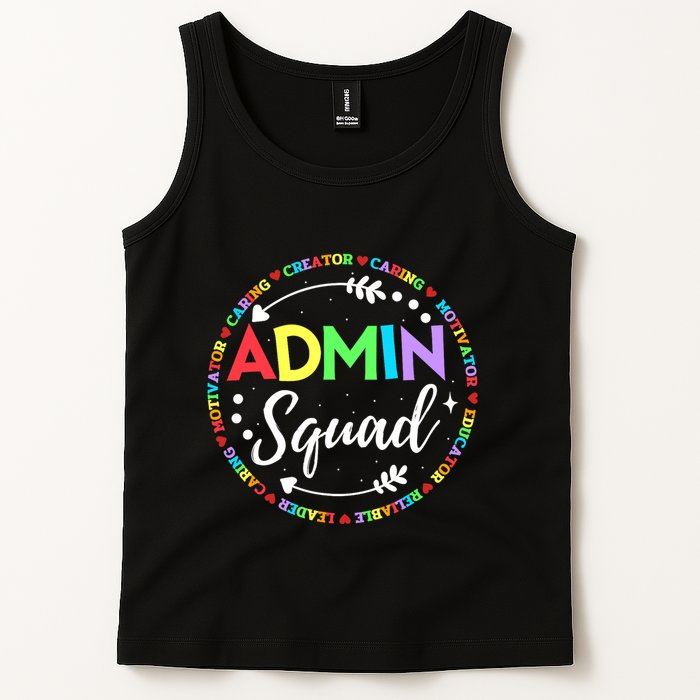 Admin Squad School Assistant Principal Administrator Crew Tank Top