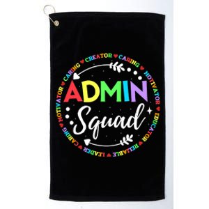 Admin Squad School Assistant Principal Administrator Crew Platinum Collection Golf Towel