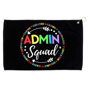 Admin Squad School Assistant Principal Administrator Crew Grommeted Golf Towel