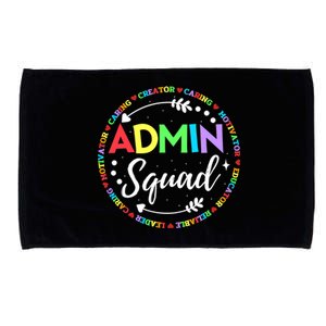 Admin Squad School Assistant Principal Administrator Crew Microfiber Hand Towel